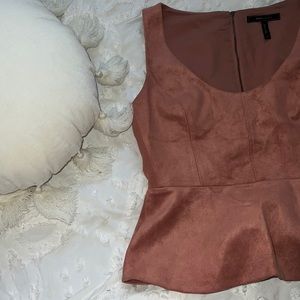 BCBG maxazria suede M vest